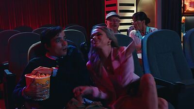 Two teens caught by older couple having sex in cinema