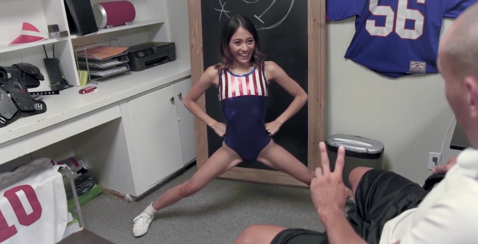 Its.PORN - Petite Asian teen cheerleader Jasmine Grey fucked by coach Brad  Newman