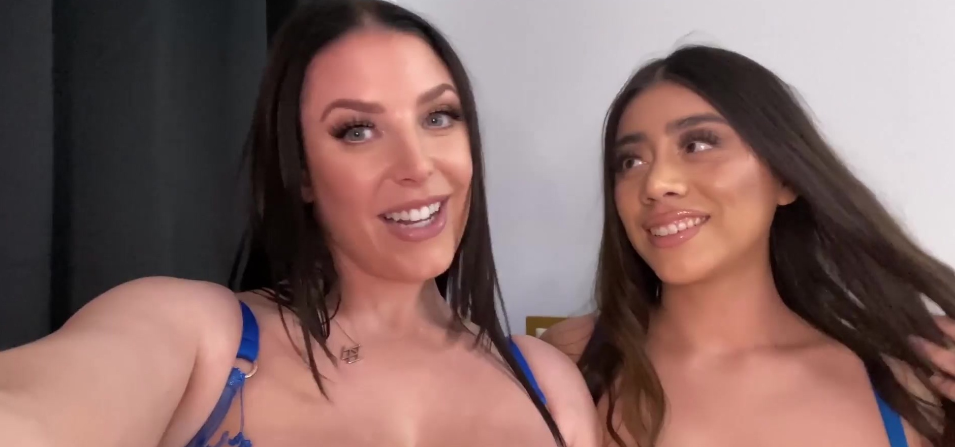 Its.PORN - ANGELA WHITE - Violet Myers and Angela Invite a Big Cock Around  for a Late Night Threesome