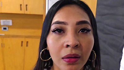 BIG BOOTY LATINA FUCKS BURGLAR WITH BIG PENIS