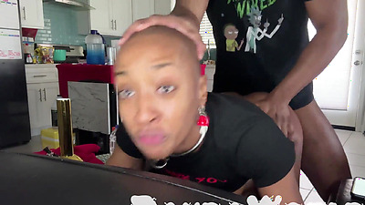Bald Ebony Anal Submissive Bitch Gets Her Anus Destroyed by BBC!