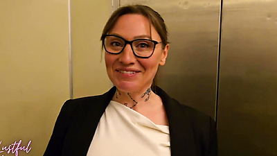 Cum hungry hotel manager seduced me as my wife showered in the next room.