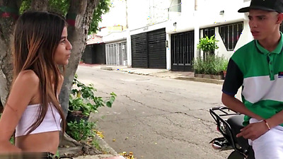 Neighbor almost steals my cell phone and ends up giving me a hard fuck with his big shaft FULL STORY