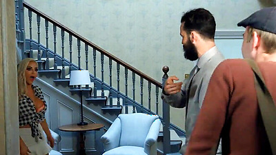 Very curved wife cheats on her husband in their own home