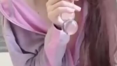 Overwatch D.va Riding Glass Dildo and Squirt - Amateur Teen Cosplayer