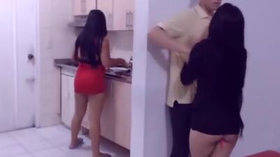 Amateur cheating tease on cam (no sound)