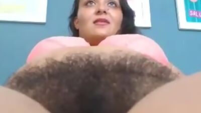 Hairy pussy latina close up