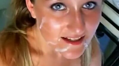 Amazing amateur german wife cumeating compilation