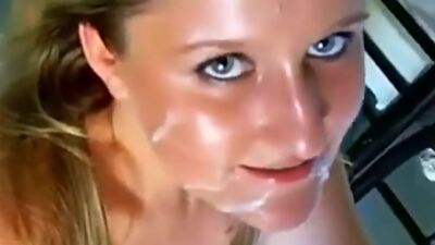 Amazing amateur german wife cumeating compilation