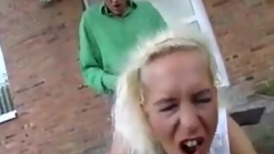 Public outdoor German fuck