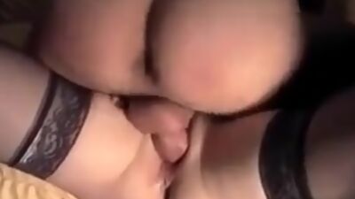 Horny french wife in black stocking fucked every hole