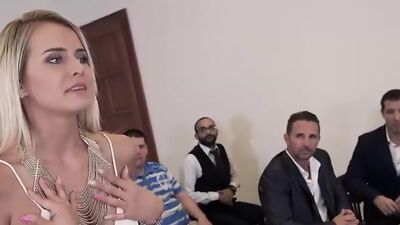 Judgement Day - Sexy Lawyer Negotiates Double Penetration