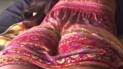 Hot latina amateur milf babe with juicy ass is laying on the bed