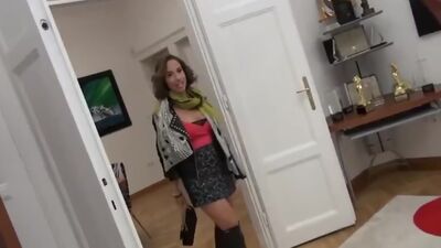 Italian Real Estate Babe Takes it in the Ass