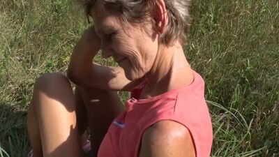 Beautiful Granny Sucking Teen Cock