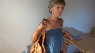 Beautiful Granny Sucking Teen Cock