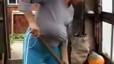 Incredible Homemade clip with Grannies, Russian scenes