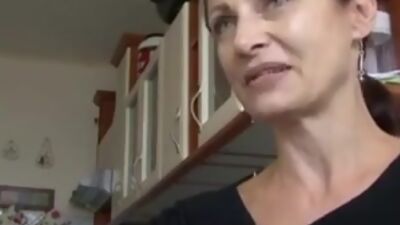 Amateur mature on the table