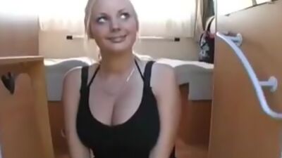 Busty German girl masturbation and fuck