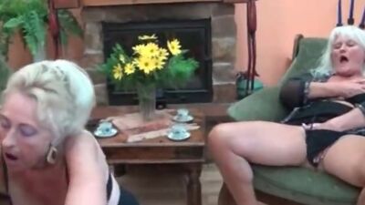 Nasty old and teen lesbians go crazy