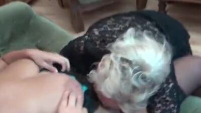 Nasty old and teen lesbians go crazy