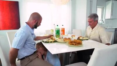 Mom and teen babe amateur webcam passed out on couch fucked by