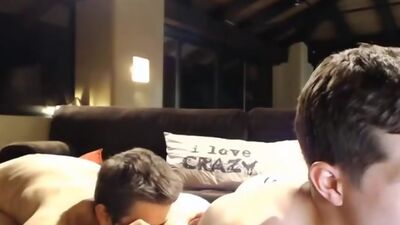 Gorgeous gay boys sucking rimming on cam
