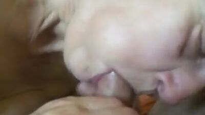 Grandma wanks and sucks