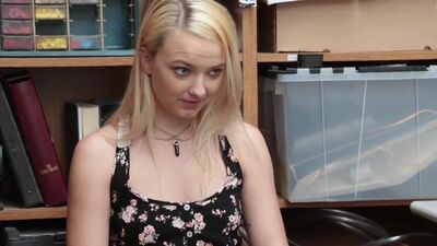 LP officer on patrol witnessed teen suspect procuring merchandise without payment. She was taken to backroom office and subjected to the usual and merciless shoplyfter treatment