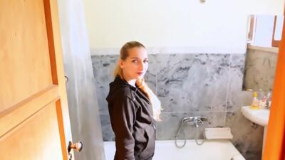 Blonde slut gets fucked