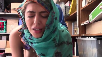 Suspect caused suspicion immediately upon entering store due to religious clothing. LP witnessed suspect hiding merchandise within the Hijab