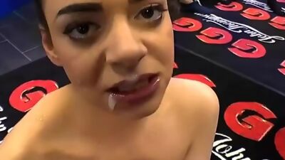 Khadisha latina gets extreme facials and cumshots