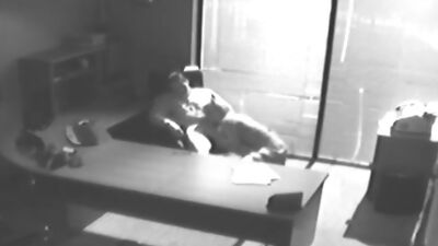 Office slut bangs the boss on secret sex tape