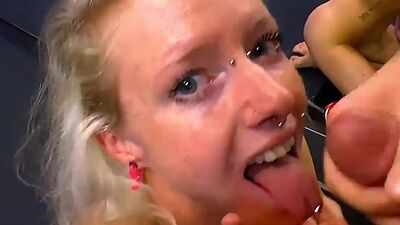 Lucie slut loves cumshots bukkakes and swallows