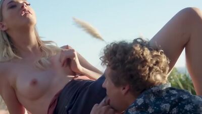Blonde teen gets licked and fucked