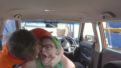 British bbw publicly fucked in car before eating cumshot