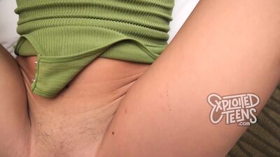 Long haired GORGEOUS college cutie stars in her first POV porn