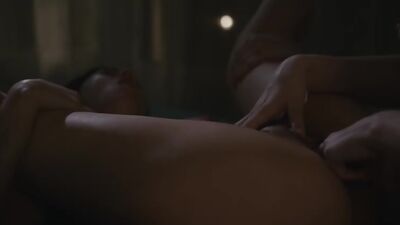 Kinky les beauties finger before strapon fucking in couple