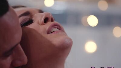 Busty teen gets fingered and fucked
