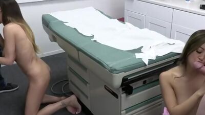 Foursome with the nurse and doctor at the practice