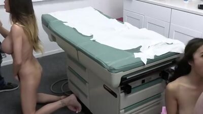 Foursome with the nurse and doctor at the practice