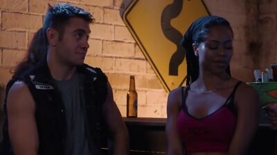 Rough biker Charles Dera fucks prospect his girlfriend ebony Kira Noir hard
