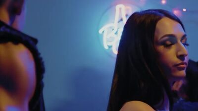 Small cock shemale Khloe Kay sex with a biker boy after they met in a bar