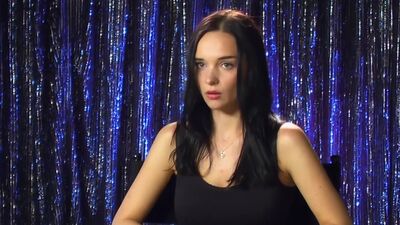 Big tits blonde Casey Barbie posed in hot lingerie before hot striptease