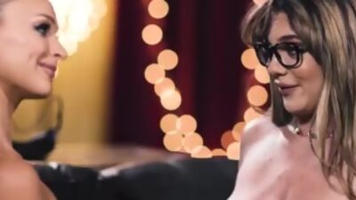 Emma dives into Gabbie's pussy to explore her to the fullest