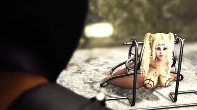 Masked man fucks hard two cuffed college girls in the basement