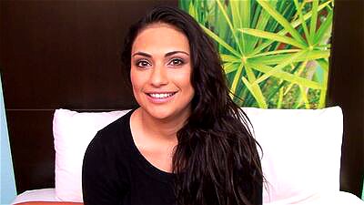 This amateur brunette teen has fat tits and a smooth mouth