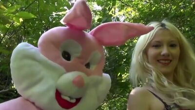 Sarah Dark on the hunt for bunny cock