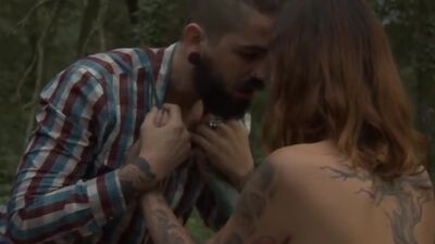 Skinny Exotic Redhead in the wild