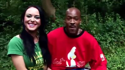 Aussie slut in the forest